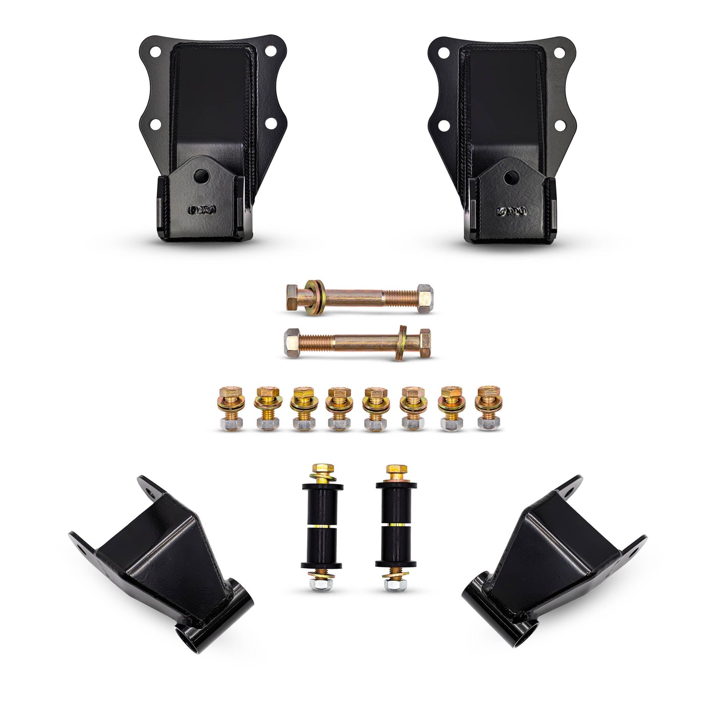 F-Series Fabricated Shackle Hanger and Extended Shackle Combo - 1980-1997 Ford F-Series