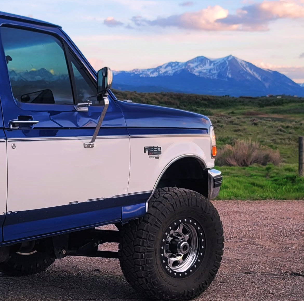 OBS Solutions Super Swing Lock Mirror Brackets - 1980-1997 Ford F-Series/Bronco