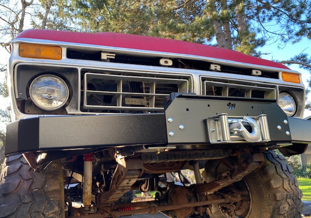 Engineered Vintage 'GOAT' winch bumper - 1967-1979 Ford F-Series