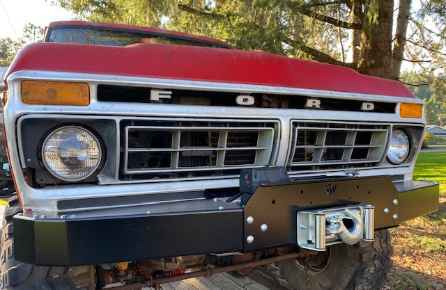 Engineered Vintage 'GOAT' winch bumper - 1967-1979 Ford F-Series