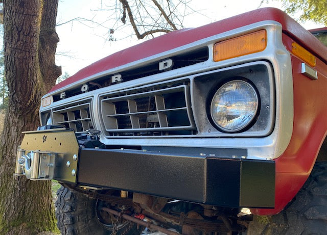 Engineered Vintage 'GOAT' winch bumper - 1967-1979 Ford F-Series