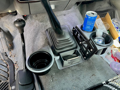 JC Customs Driver Side Cup Holder Expansion Kit - 1992-1997 Ford F-Series & Bronco
