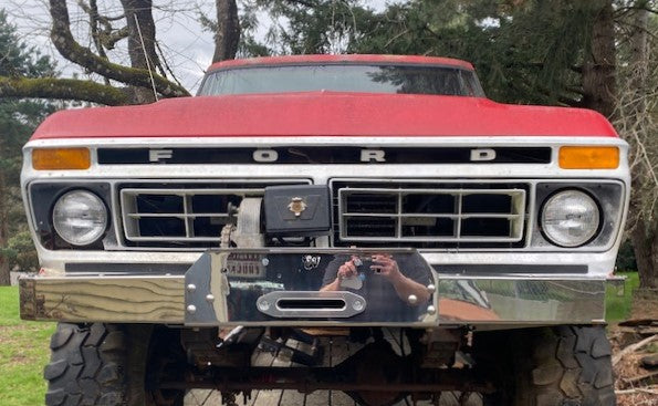 Engineered Vintage 'GOAT' winch bumper - 1967-1979 Ford F-Series