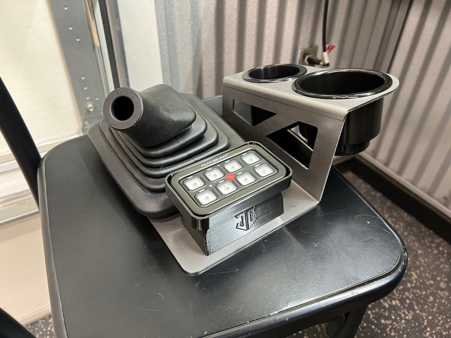 JC Customs - Shifter Mounted Cup Holder - 1992-1997 Ford F-Series & Bronco