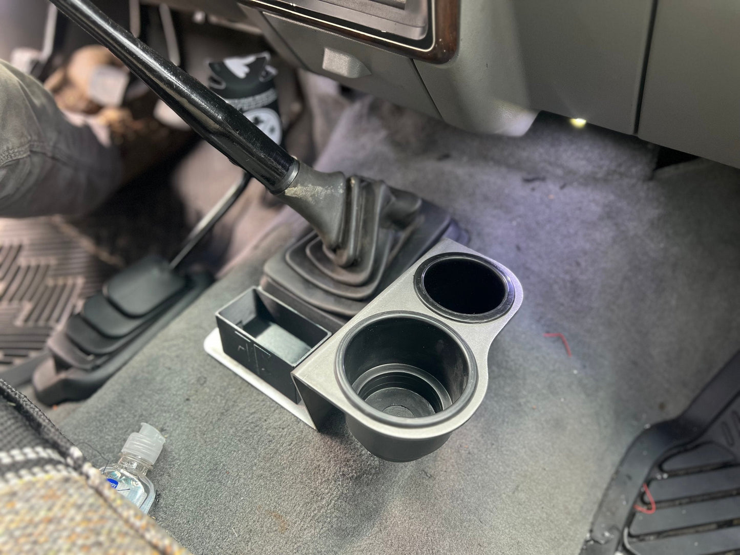 JC Customs - Shifter Mounted Cup Holder - 1992-1997 Ford F-Series & Bronco