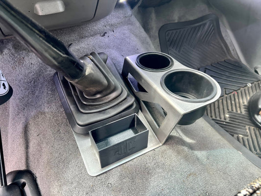 JC Customs - Shifter Mounted Cup Holder - 1973-2004 Ford F-Series & Bronco