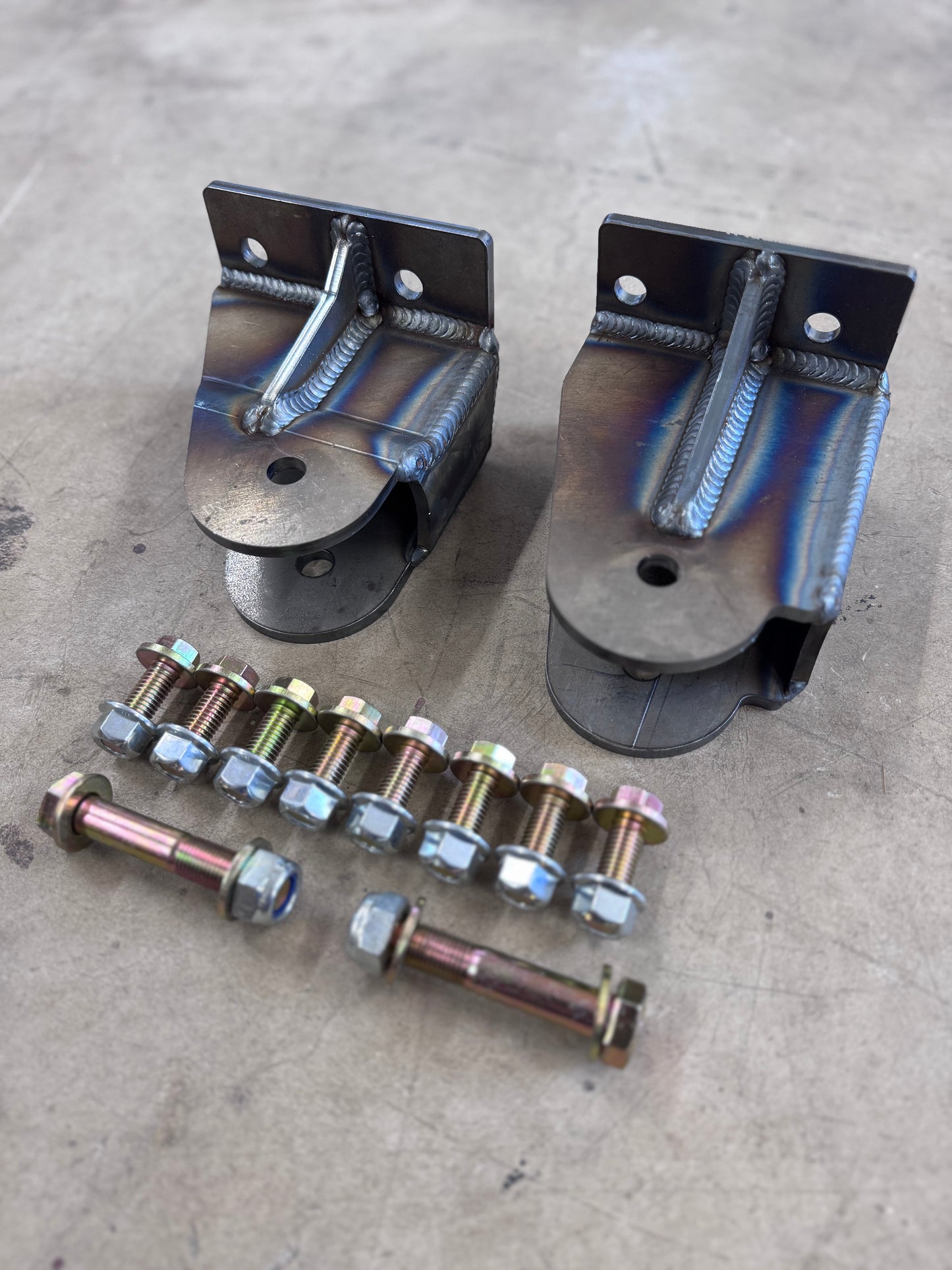Carrick Customs Fabricated Twin Traction Beam Pivot Brackets - 1980-1997 Ford F-Series