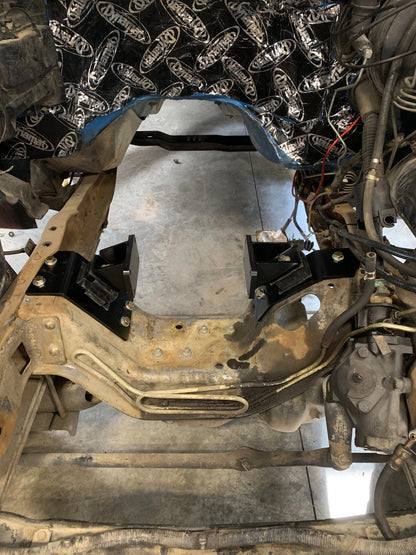 Carrick Customs Cummins Swap Motor Mounts 1st Gen Style 12v/24v/CR Cummins - 1980-1997 Ford F-Series