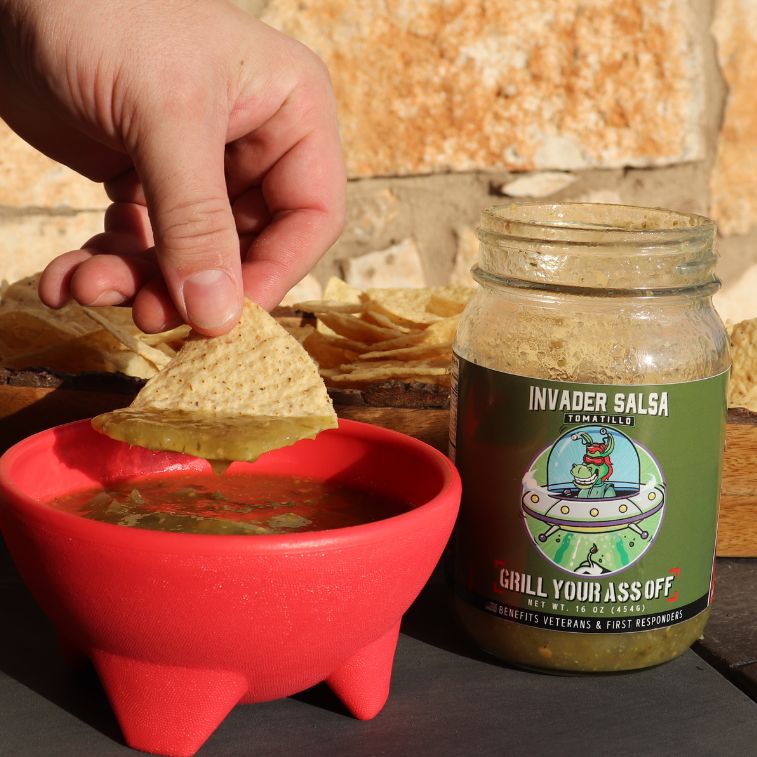 Grill Your Ass Off Invader Tomatillo Salsa