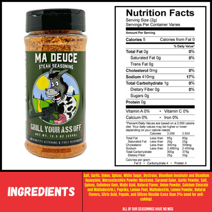 Grill Your Ass Off Ma Deuce Steak Seasoning