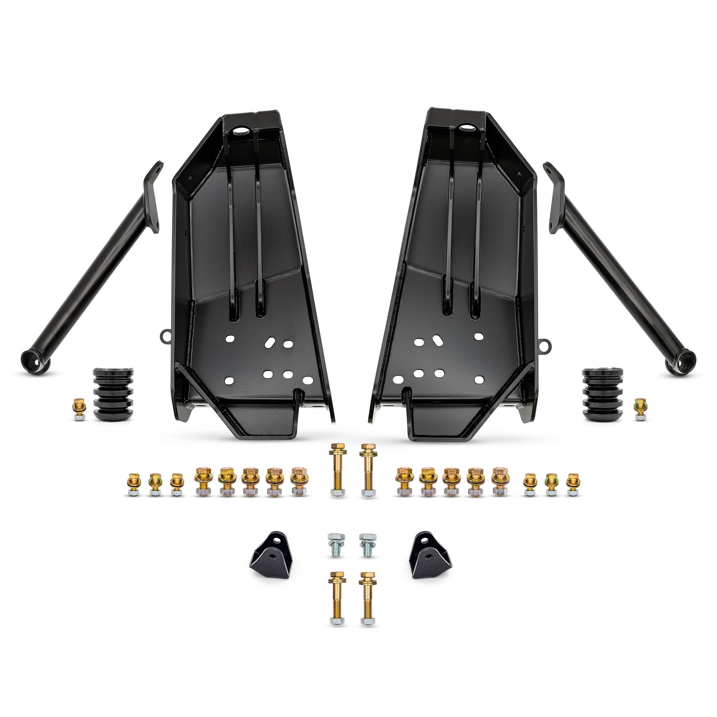 Desolate Motorsports Bolt-On Front Coilover Shock Mount Kit - 05+ Superduty Axle Swap – 1980–1997 Ford F-Series