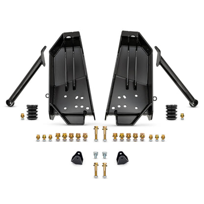 Desolate Motorsports Bolt-On Front Coilover Shock Mount Kit - 05+ Superduty Axle Swap – 1980–1997 Ford F-Series