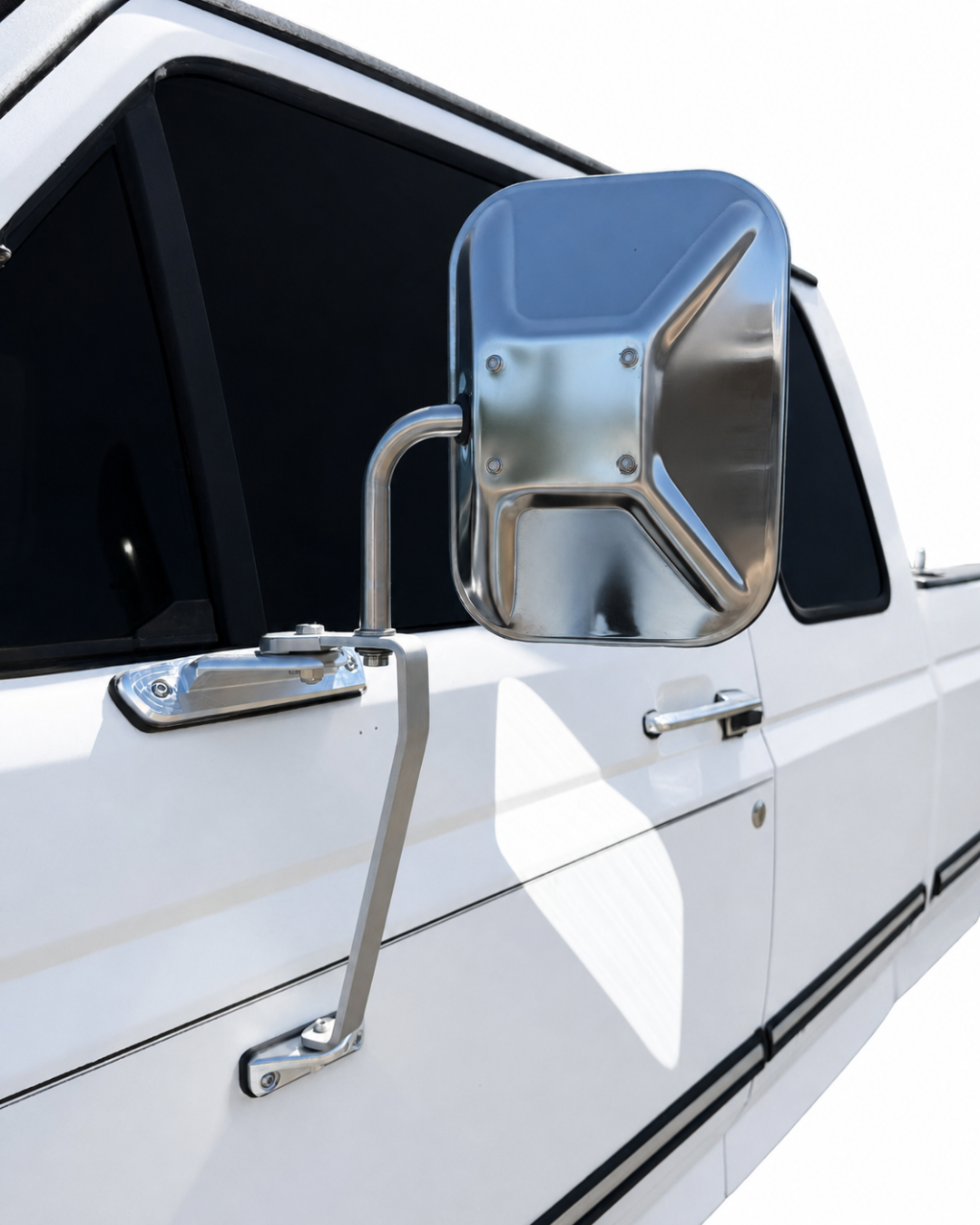 OBS Solutions Sport Mirror to Swing Lock Conversion Kit – 1992–1997 Ford F-Series & Bronco
