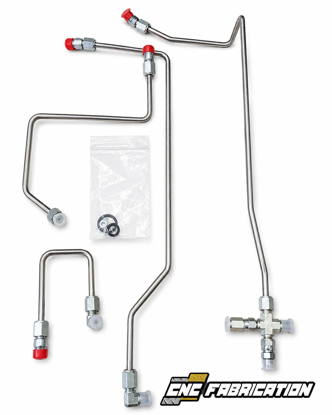 CNC Fab 4-Line Feed Fuel Line Kit - 1999-2003 Ford F-Series