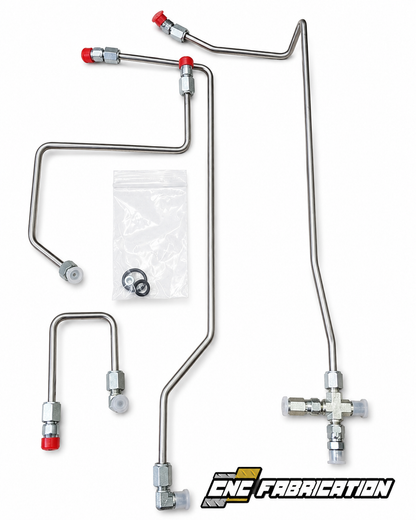 CNC Fab 4-Line Feed Fuel Line Kit - 1999-2003 Ford F-Series