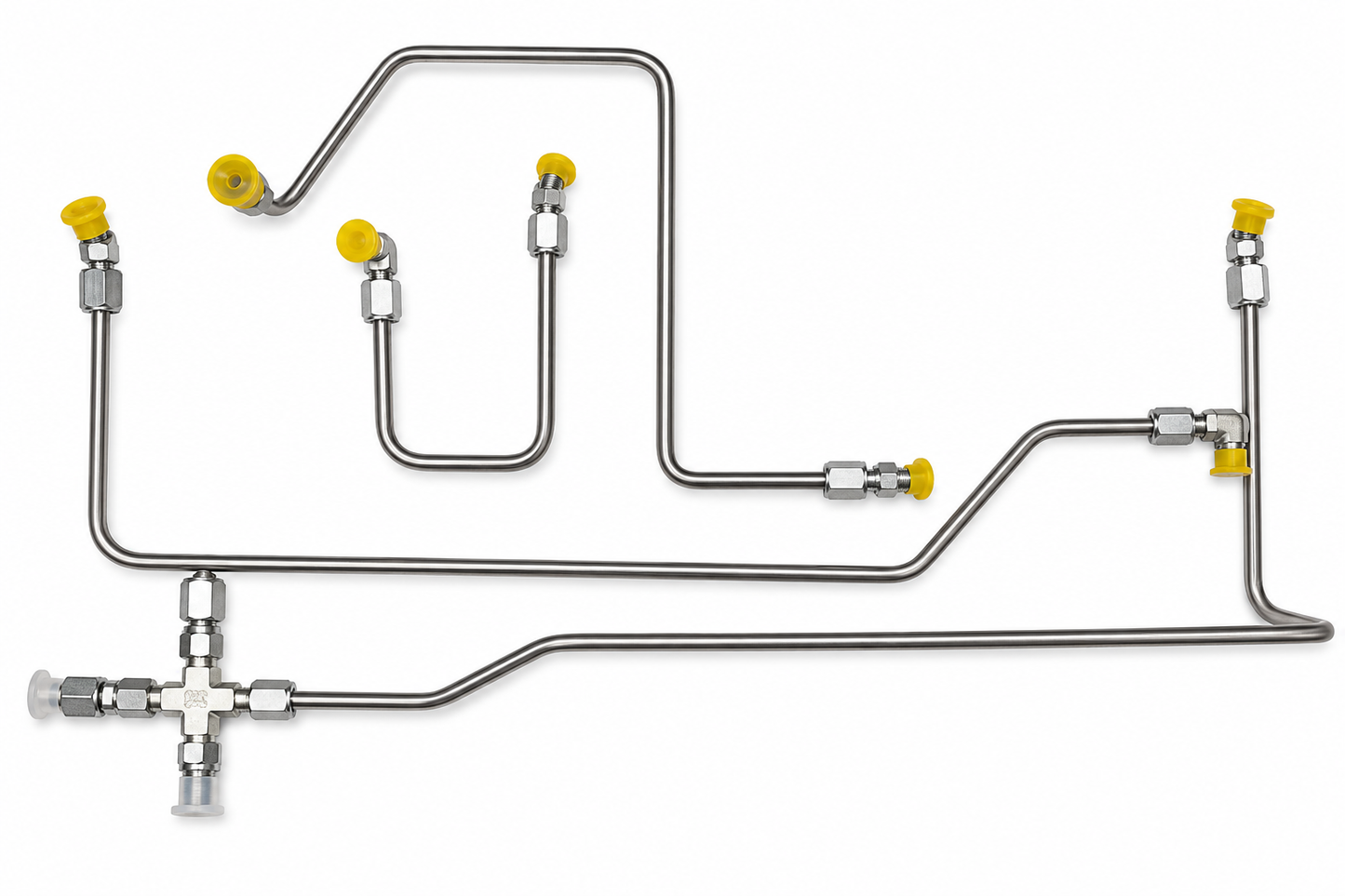 CNC Fab 4-Line Feed Fuel Line Kit - 1999-2003 Ford F-Series