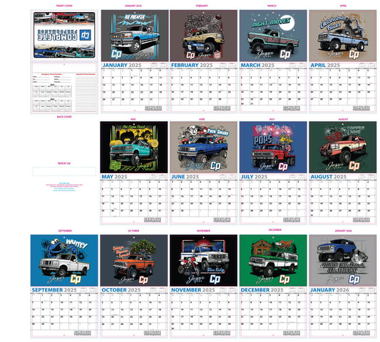 2026 OBS Ford Calendar