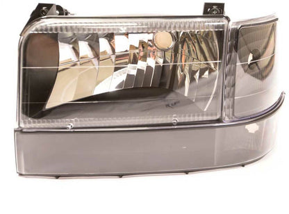 (1992-1997) F-Series - Complete Performance Six Piece Clear Black Headlight Kit