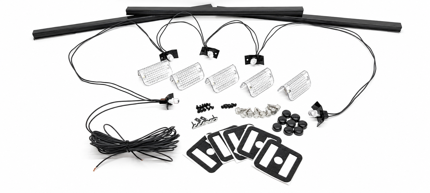 Complete Performance Lund Sun Visor Complete Kit - 1992-1997 Ford F-Series & Bronco