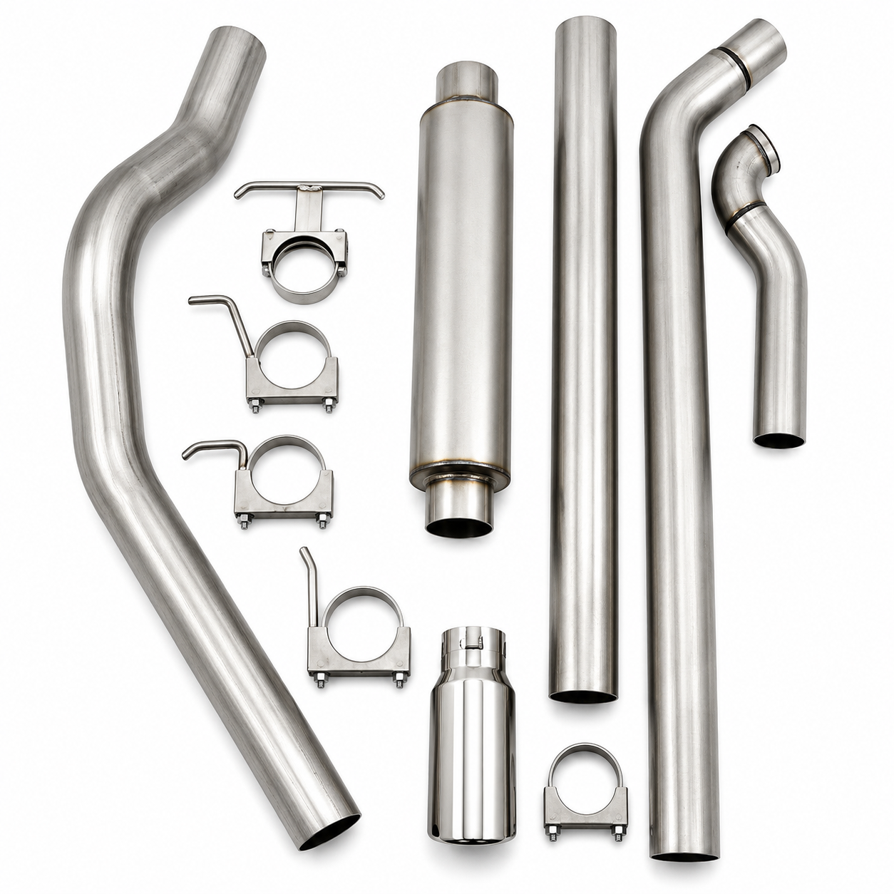 MBRP 4" Turbo Back, Single Side Exit, 1998-2003 Ford Powerstroke 7.3L, S6200AL