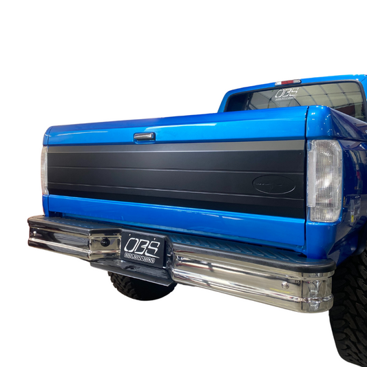 OBS Solutions Tailgate Panel Oval with Two Lines - 1987-1997 Ford F-Series