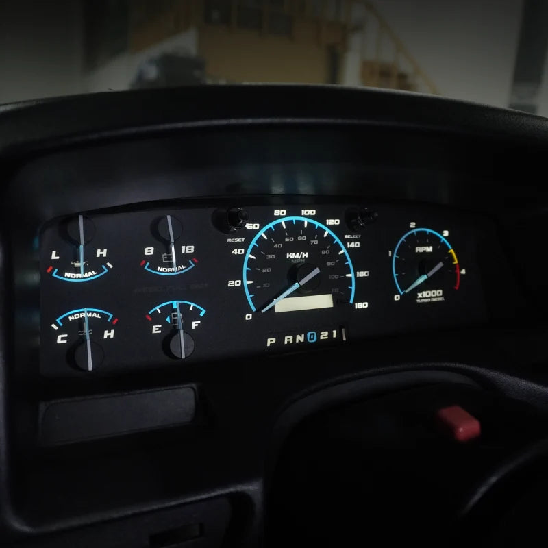 Cluster Faceplate Kit - Diesel - 1992-1997 Ford F-Series