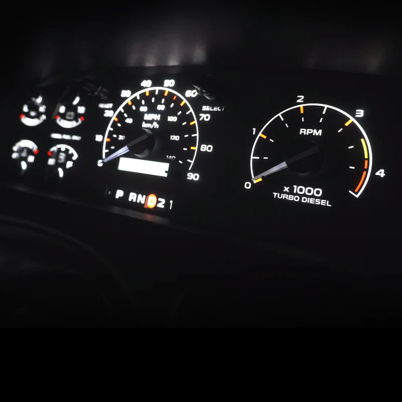 Cluster Faceplate Kit - Diesel - 1992-1997 Ford F-Series