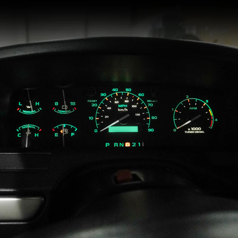 Cluster Faceplate Kit - Diesel - 1992-1997 Ford F-Series