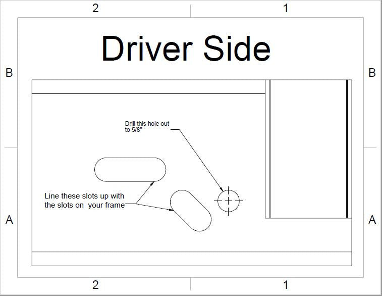 2wd to 4wd Front Frame Box Kit - 1992-1997 Ford F-Series