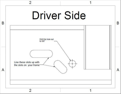 2wd to 4wd Front Frame Box Kit - 1992-1997 Ford F-Series