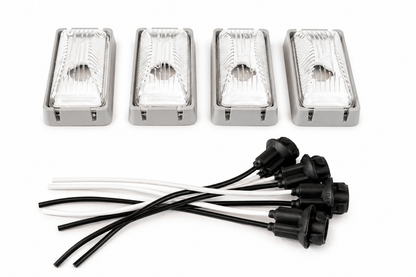Complete Performance Clear OBS Dually Fender Light Kit - 1980-1997 Ford F-Series