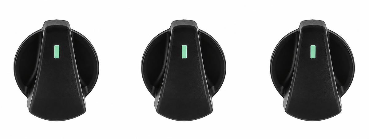 HVAC Control Knob Set (3-Piece) - 1992–1997 Ford F-Series & Bronco