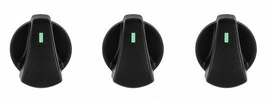 HVAC Control Knob Set (3-Piece) - 1992–1997 Ford F-Series & Bronco