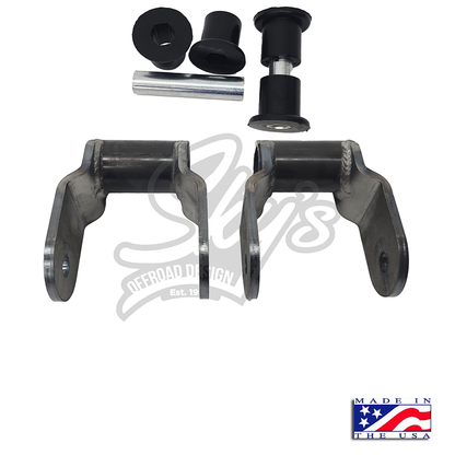 Front Shackle Reversal Shackles - 1980-1997 Ford F-Series/Bronco