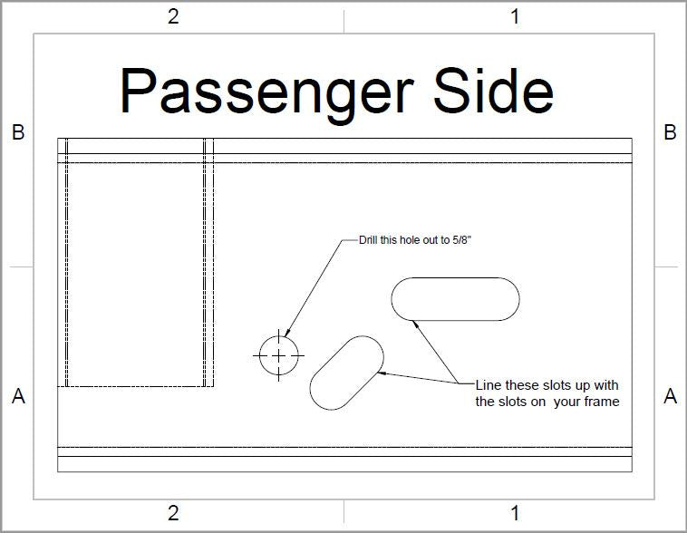 2wd to 4wd Front Frame Box Kit - 1992-1997 Ford F-Series