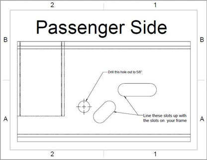 2wd to 4wd Front Frame Box Kit - 1992-1997 Ford F-Series