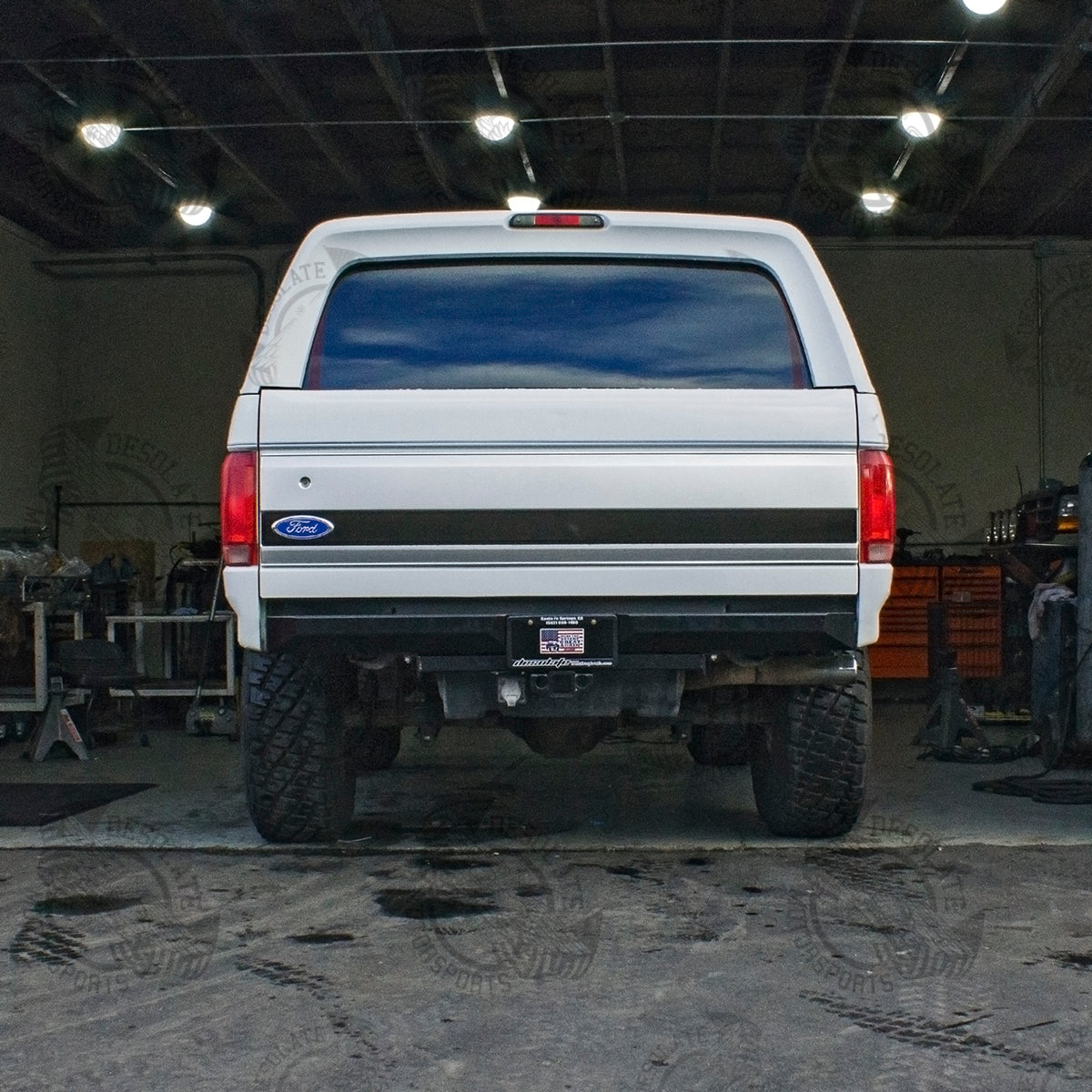 Desolate Motorsports Bronco Plate Rear Bumper - 1980-1996 Ford Bronco