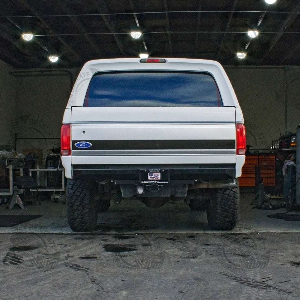 Desolate Motorsports Plate Rear Bumper – 1980–1996 Ford F-Series