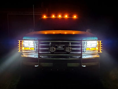 (1992-1997) F-Series - Complete Performance Six Piece Clear Black Headlight Kit