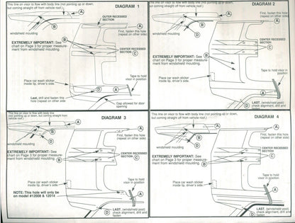 Lund Sun Visor Complete Install Kit: LED Wiring, Emblem, Hardware
