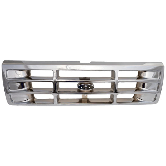 Complete Performance SOLID Chrome Grille - 1992-1997 Ford F-Series & Bronco