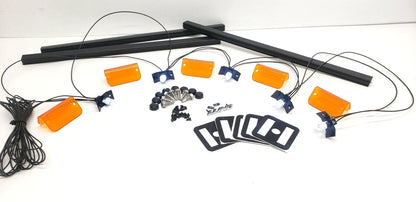 Lund Sun Visor Complete Install Kit: LED Wiring, Emblem, Hardware