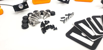 Lund Sun Visor Complete Install Kit: LED Wiring, Emblem, Hardware