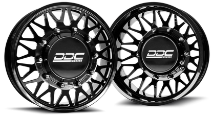 (1999 - 2004) DDC Wheels Black/Milled The Mesh Dually Wheels