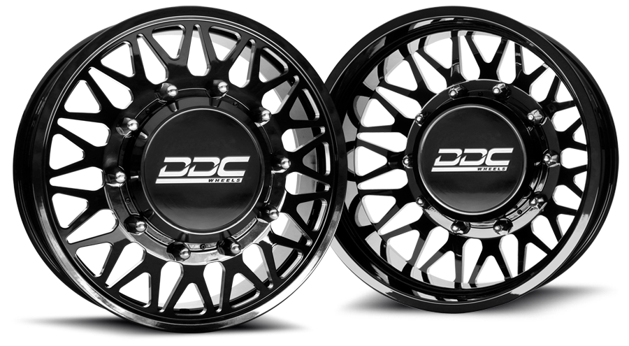 (1999 - 2004) DDC Wheels Black/Milled The Mesh Dually Wheels