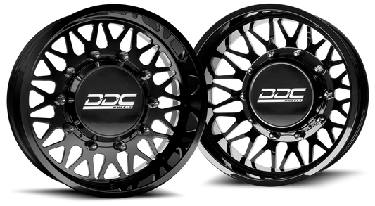 (1999 - 2004) DDC Wheels Black/Milled The Mesh Dually Wheels