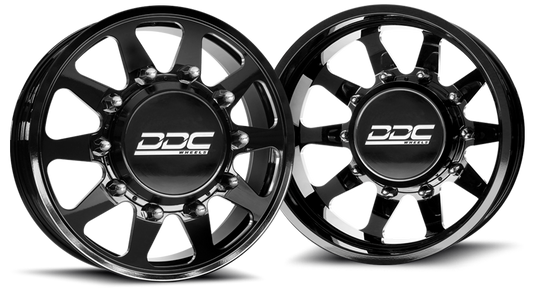 (1987 - 1997) DDC Wheels Black/Milled The Ten Dually Wheels