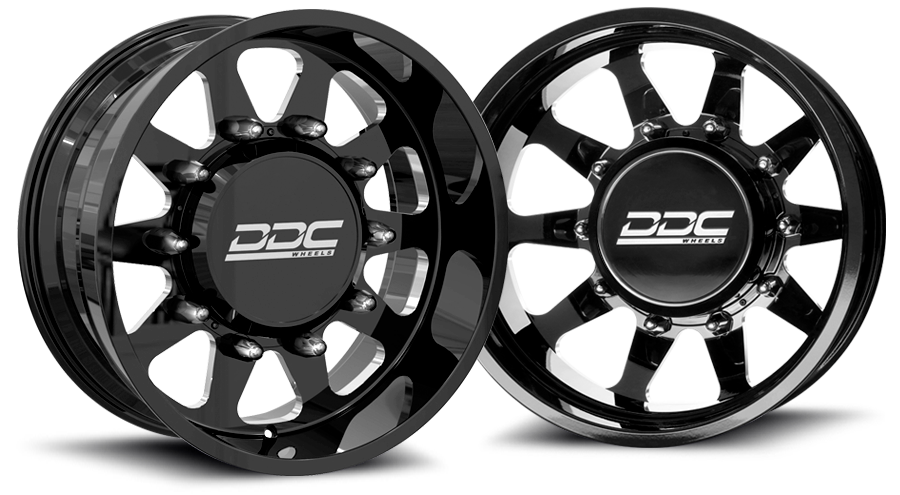 (1999 - 2004) DDC Wheels Black/Milled The Ten Dually Wheels