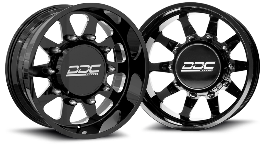 (1999 - 2004) DDC Wheels Black/Milled The Ten Dually Wheels – Complete ...