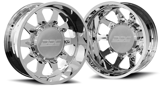(1987 - 1997) DDC Wheels Polished The Ten Dually Wheels